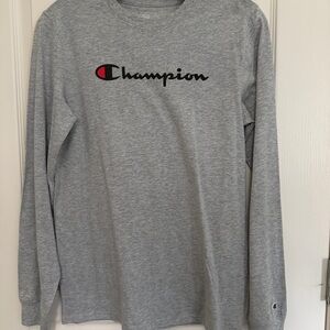 Champion Kids Gray Long Sleeve Shirt XL (14/16)